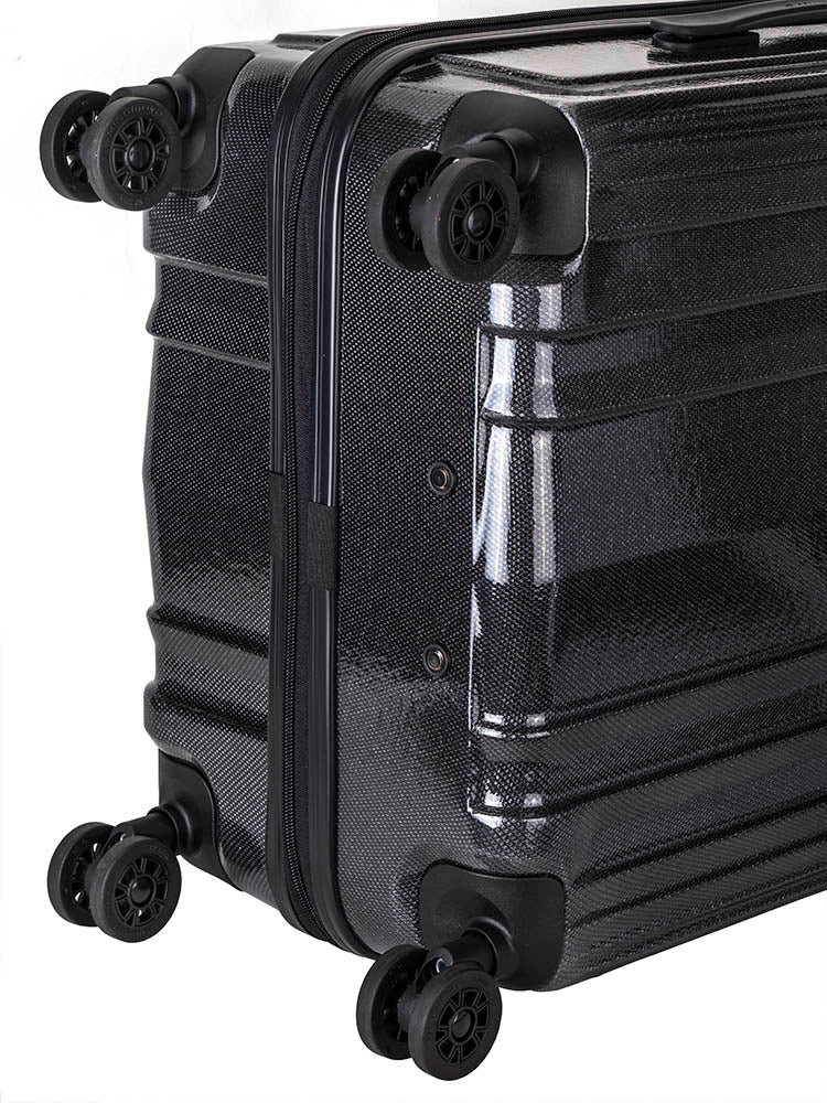 Cellini Compolite Medium 4 Wheel Trolley Case Black
