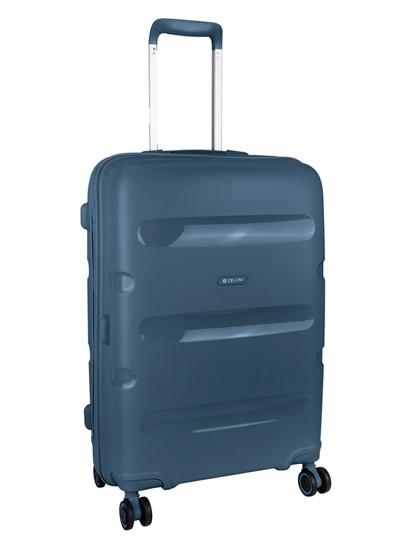 Cellini Cruze Medium 65cm 4 Wheel Trolley Case Navy