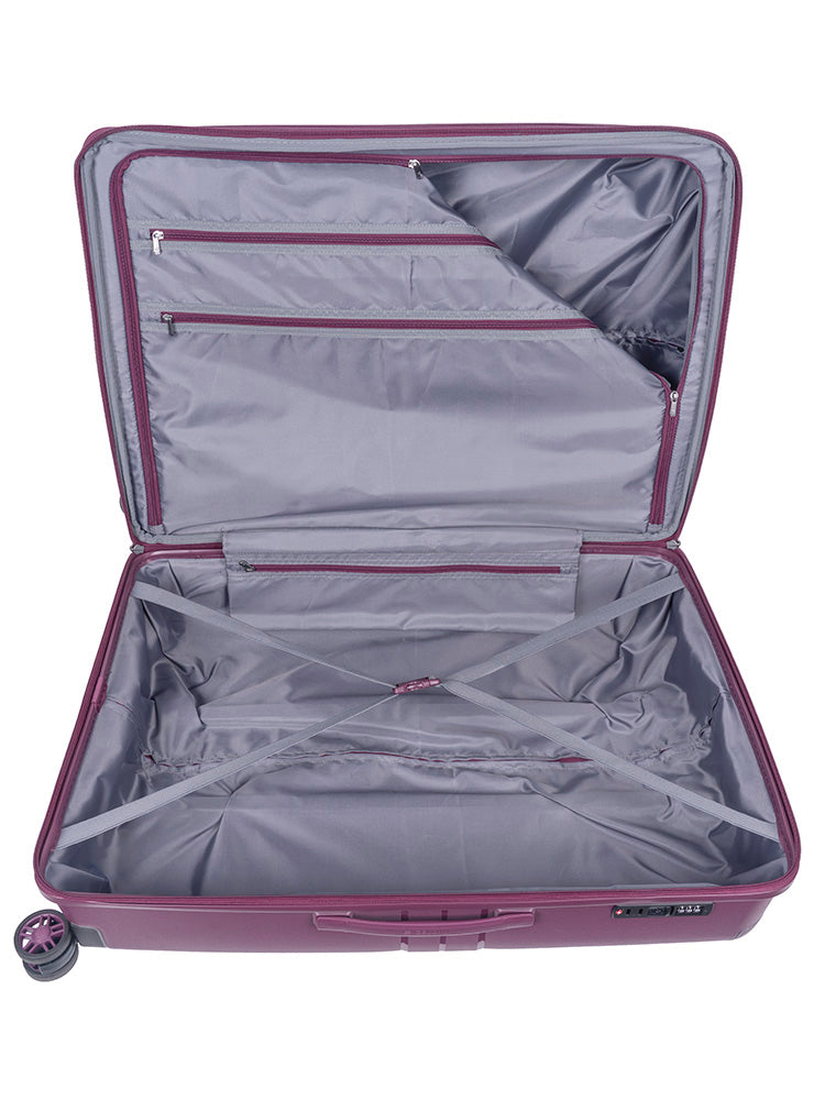 Cellini Guardlite Large 4 Wheel Trolley Case Mauve