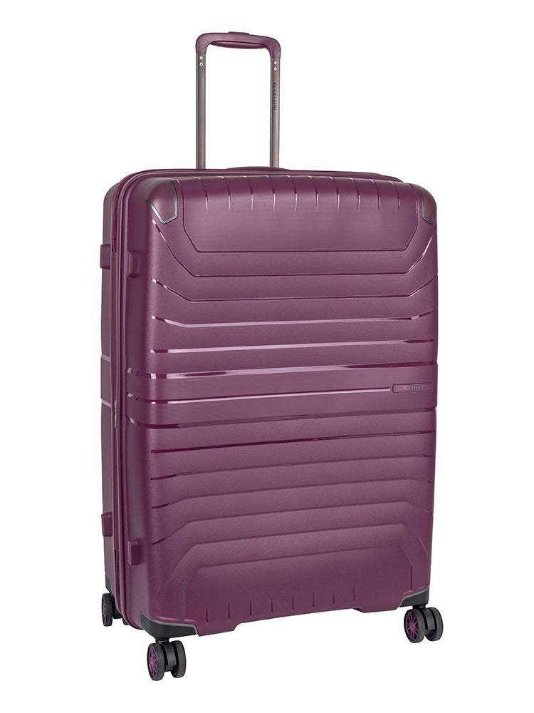 Cellini Guardlite Large 4 Wheel Trolley Case Mauve