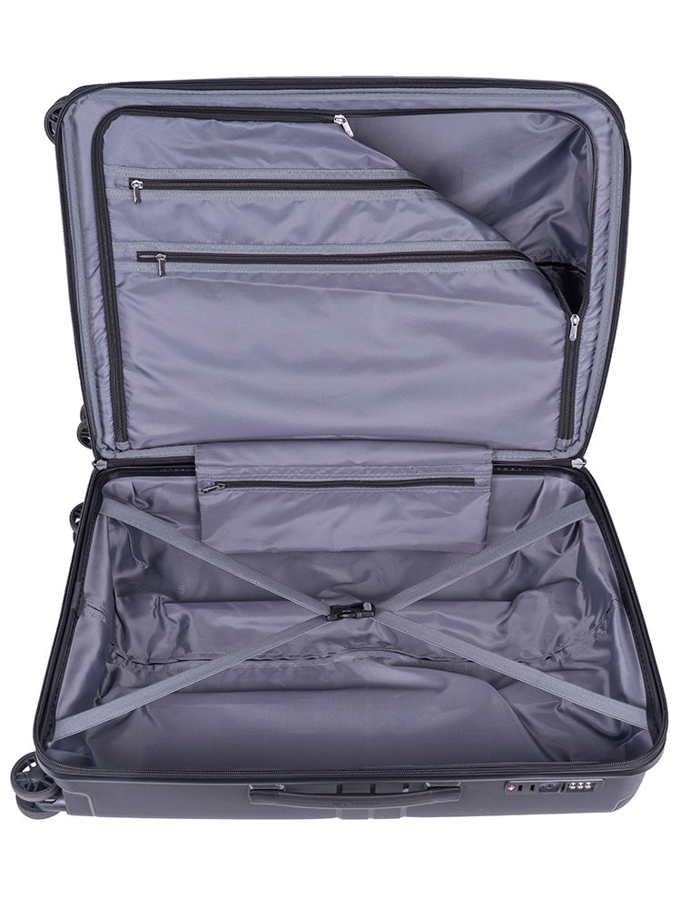 Cellini Guardlite Medium 4 Wheel Trolley Case Black