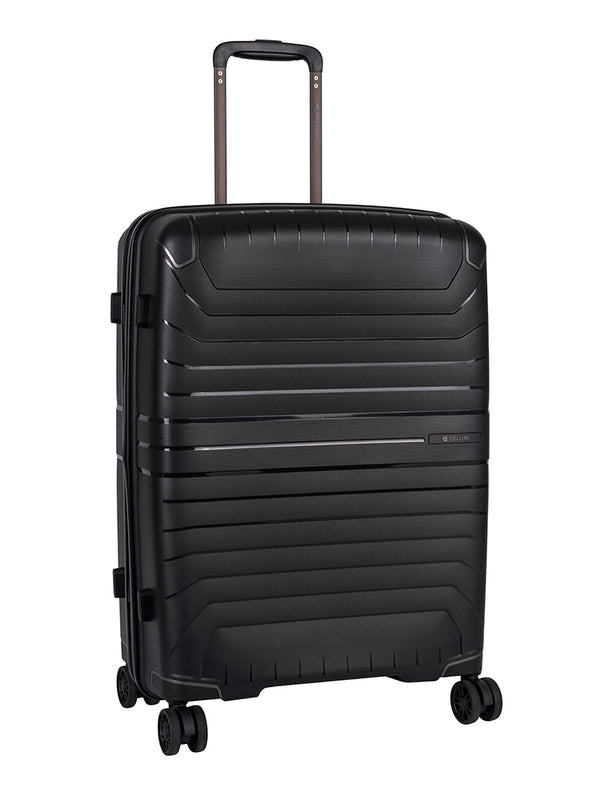 Cellini Guardlite Medium 4 Wheel Trolley Case Black