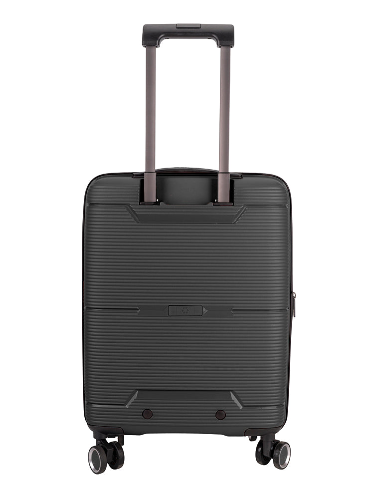 Cellini Ipak 4 Wheel Carry On Trolley Case Black