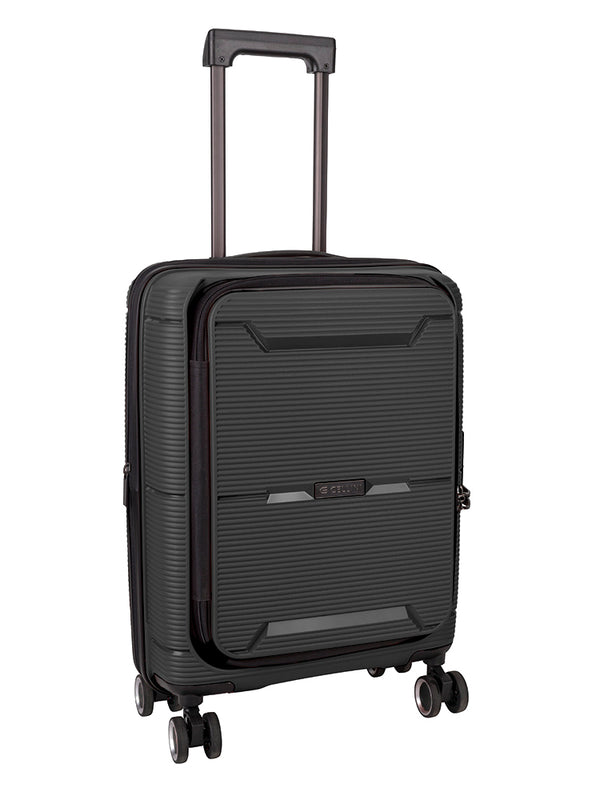 Cellini Ipak 4 Wheel Carry On Trolley Case Black
