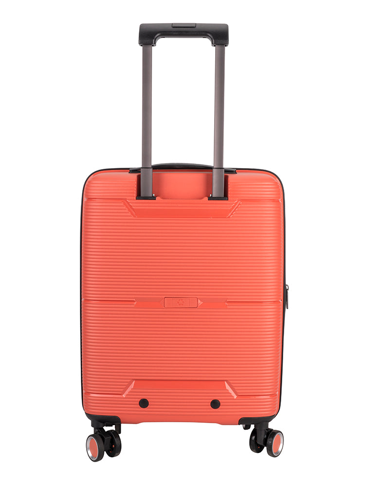 Cellini Ipak 4 Wheel Carry On Trolley Case Coral