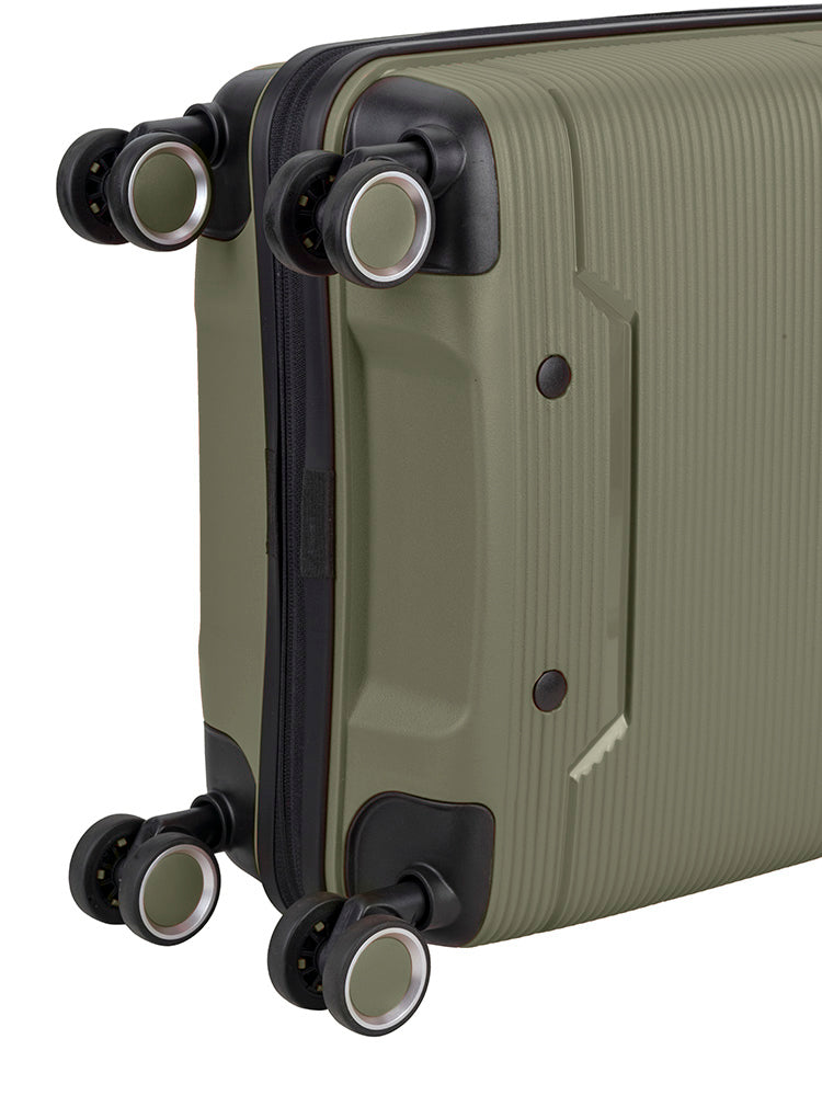 Cellini Ipak 4 Wheel Carry On Trolley Case Army Green