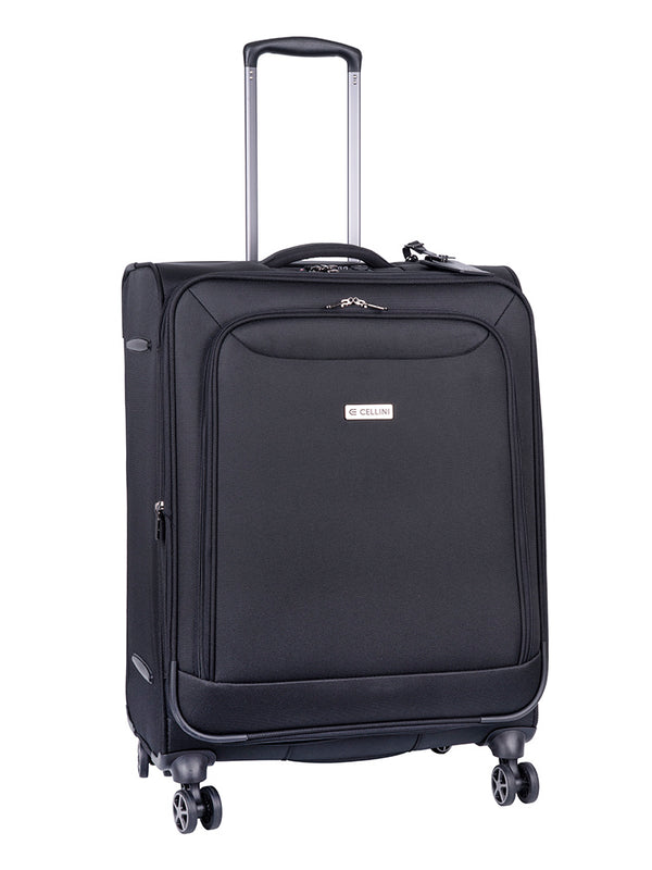 Cellini Megapak Medium 4-Wheel Trolley Case Black