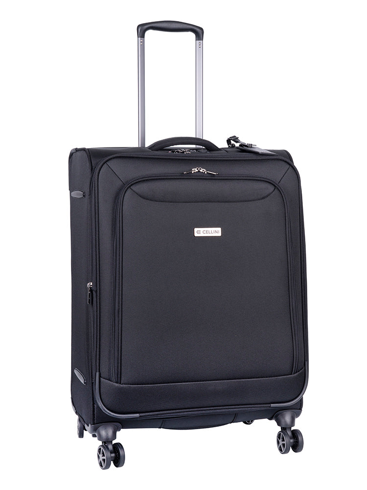 Cellini Megapak Medium 4-Wheel Trolley Case Black