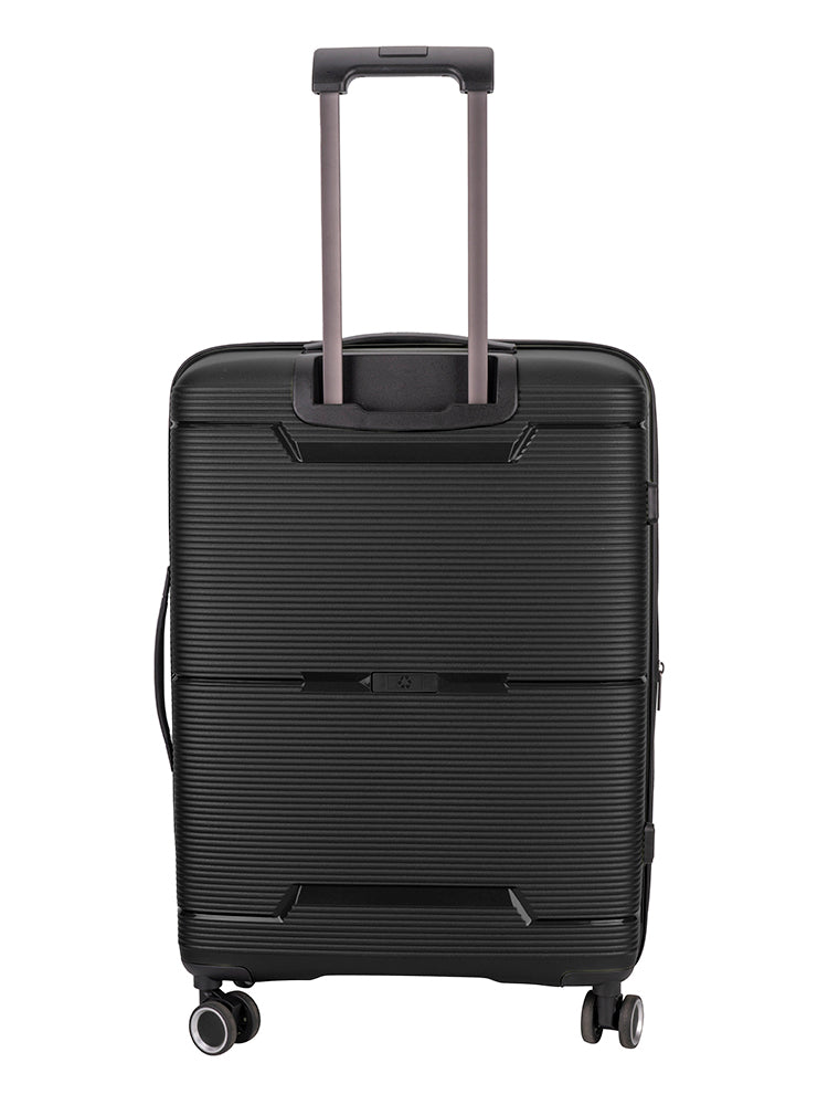 Cellini Ipak Medium 4 Wheel Trolley Case Black