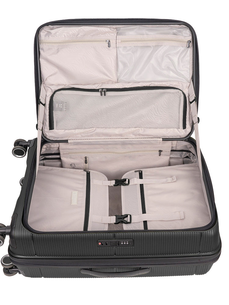 Cellini Ipak Medium 4 Wheel Trolley Case Black