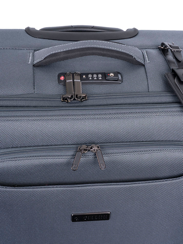 Cellini Megapak Medium 4-Wheel Trolley Case Blue