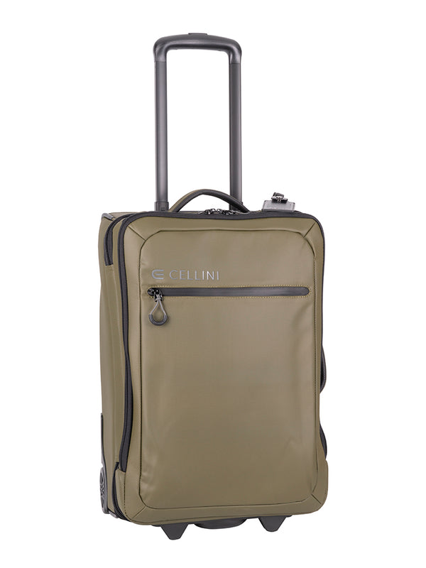 Cellini Nomad Carry-On Trolley Pullman with Oversized All Terrain Wheels Green