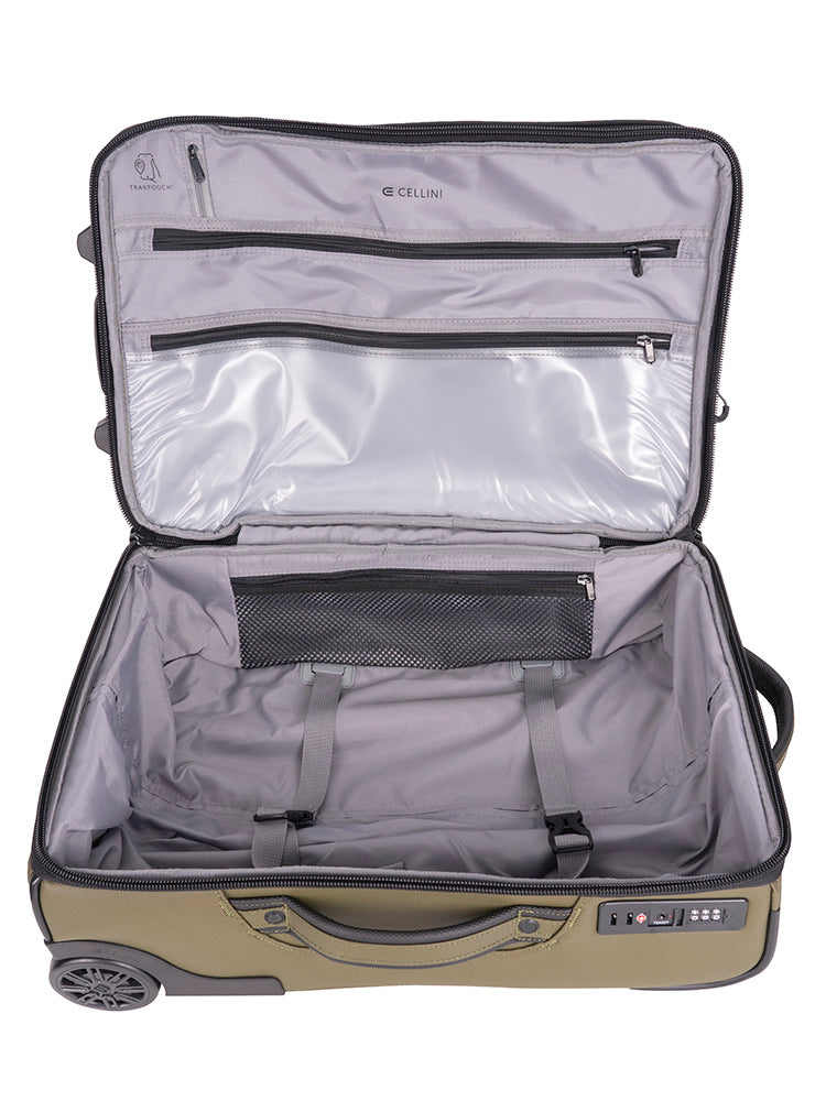 Cellini Nomad Carry-On Trolley Pullman with Oversized All Terrain Wheels Green