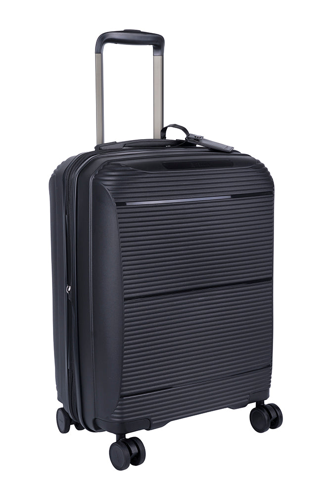 Cellini Qwest 4 Wheel Carry On Trolley Black