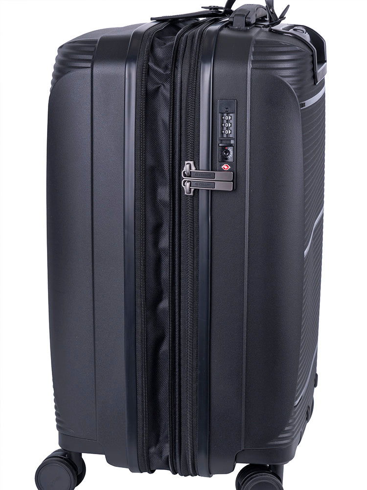 Cellini Qwest 4 Wheel Carry On Trolley Black