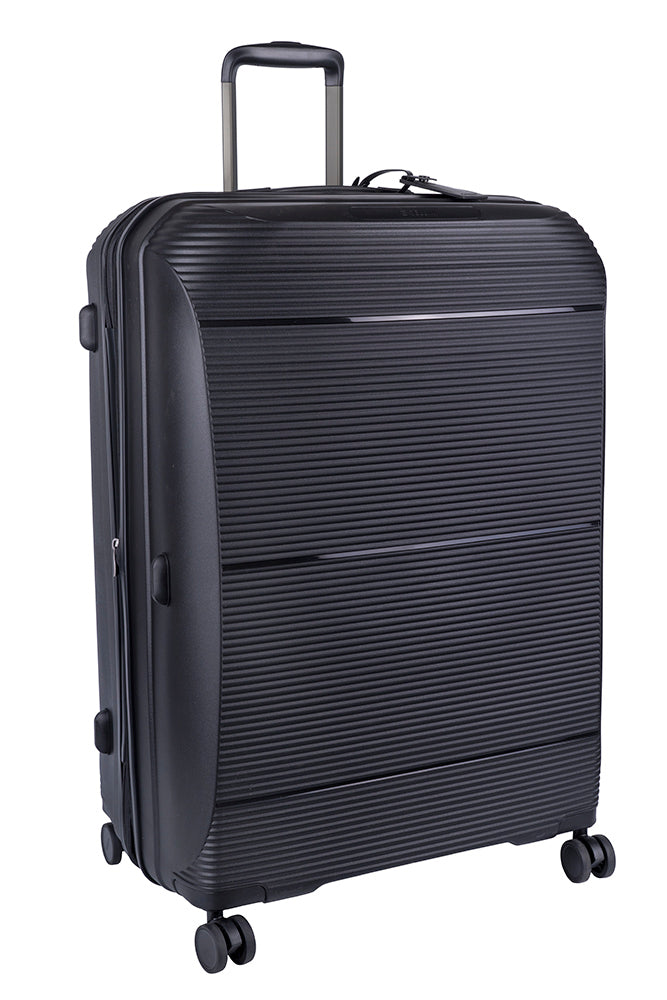 Cellini Qwest Large 4 Wheel Trolley Case Black