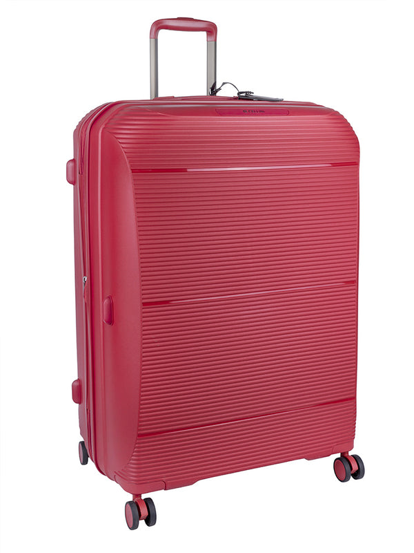 Cellini Qwest Large 4 Wheel Trolley Case Red