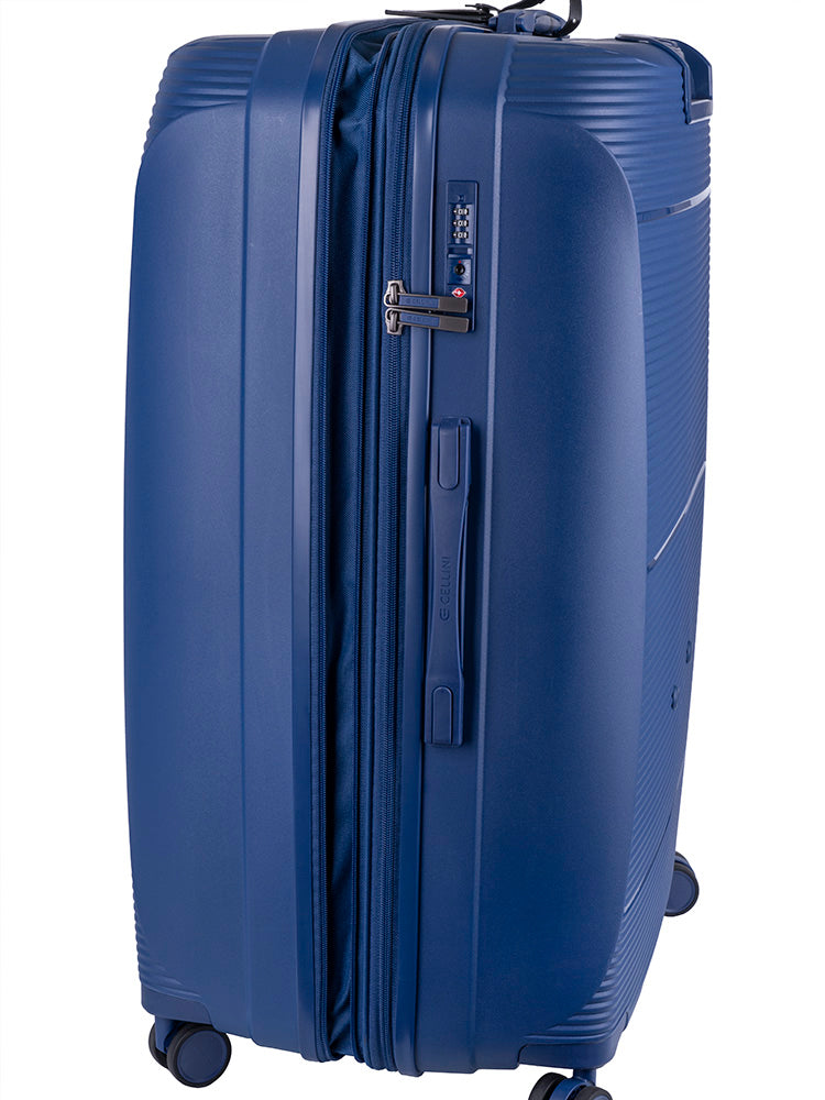 Cellini Qwest Large 4 Wheel Trolley Case Navy