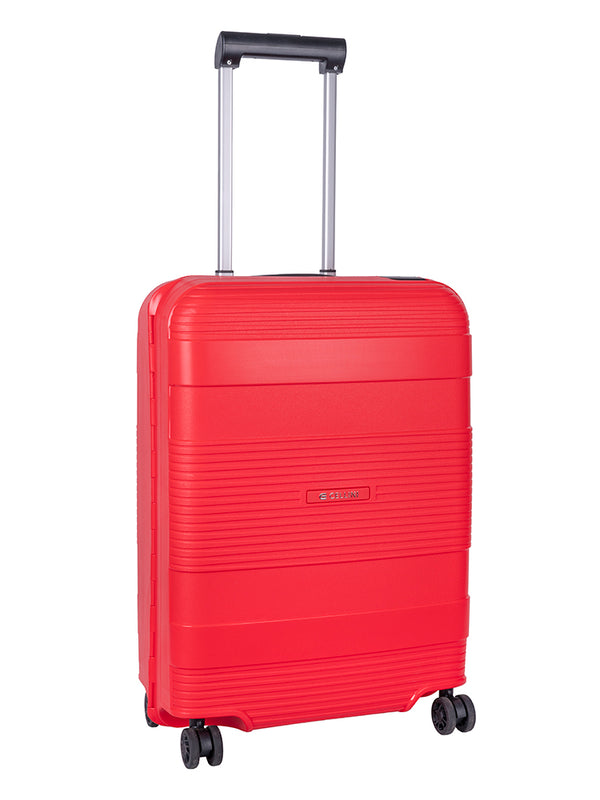Cellini Safetech 4 Wheel 55cm Carry On Trolley Red