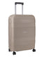 Cellini Safetech Medium 65cm 4 Wheel Trolley Case Rock Brown