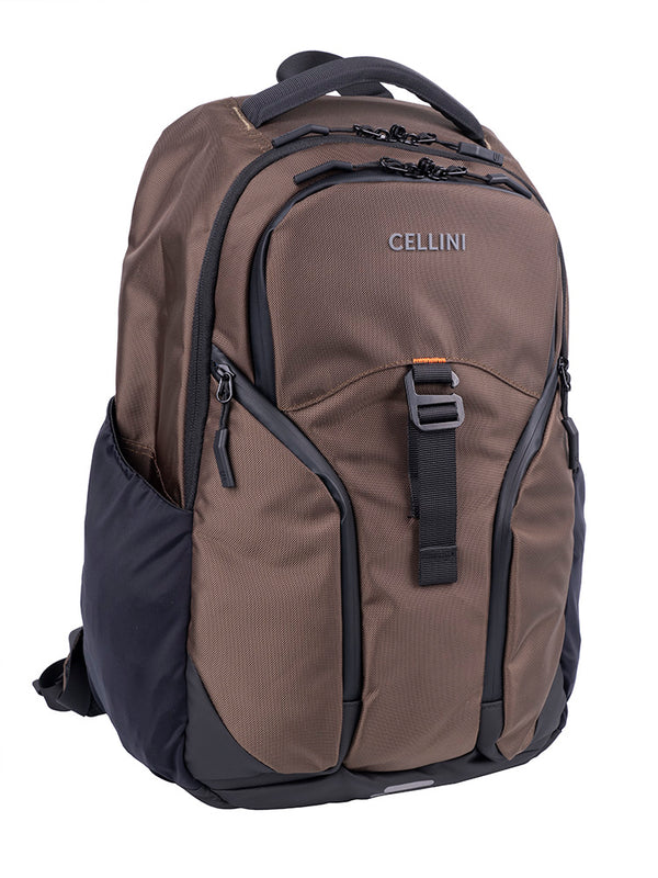 Cellini Sidekick Venture Multi-Pocket Backpack Brown