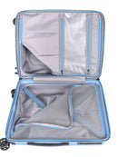 Cellini Starlite Medium 65cm 4 Wheel Trolley Case Chambray Blue
