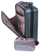 Cellini Tri Pak 4 Wheel Carry On Trolley Green Includes 1 Large Packing Cube