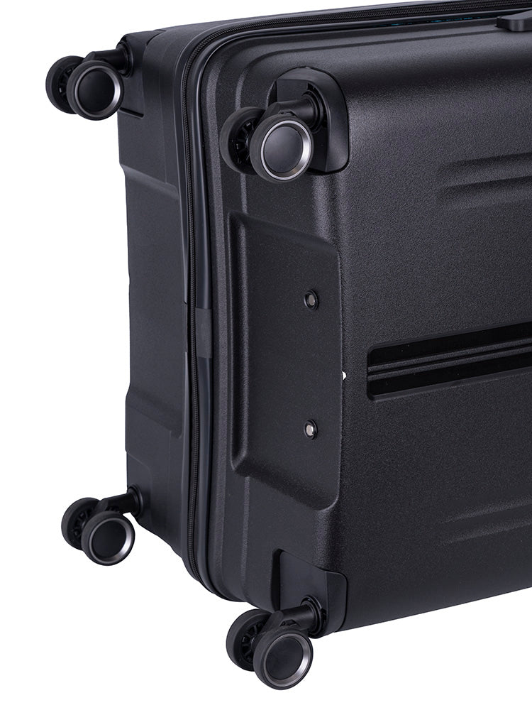 Cellini Xpedition Large Volume 4 Wheel Trolley Trunk Black
