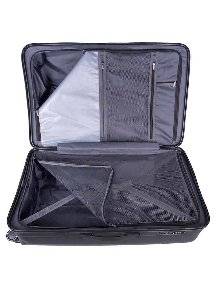 Cellini Xpedition Large Volume 4 Wheel Trolley Trunk Black