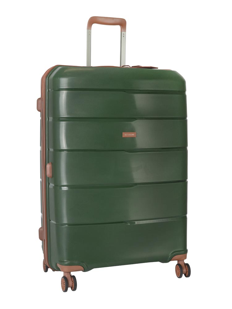 Cellini Spinn Large 4 Wheel Trolley Case - Limited Edition Geen