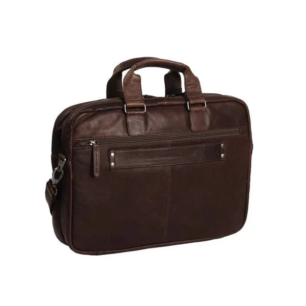 Chesterfield 15" Leather Laptop Bag Seth Brown