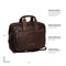 Chesterfield 15" Leather Laptop Bag Seth Brown