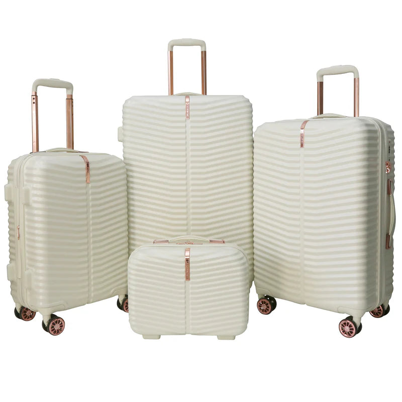 Evolution Kirstenbosch 4PC Spinner Luggage set Cream