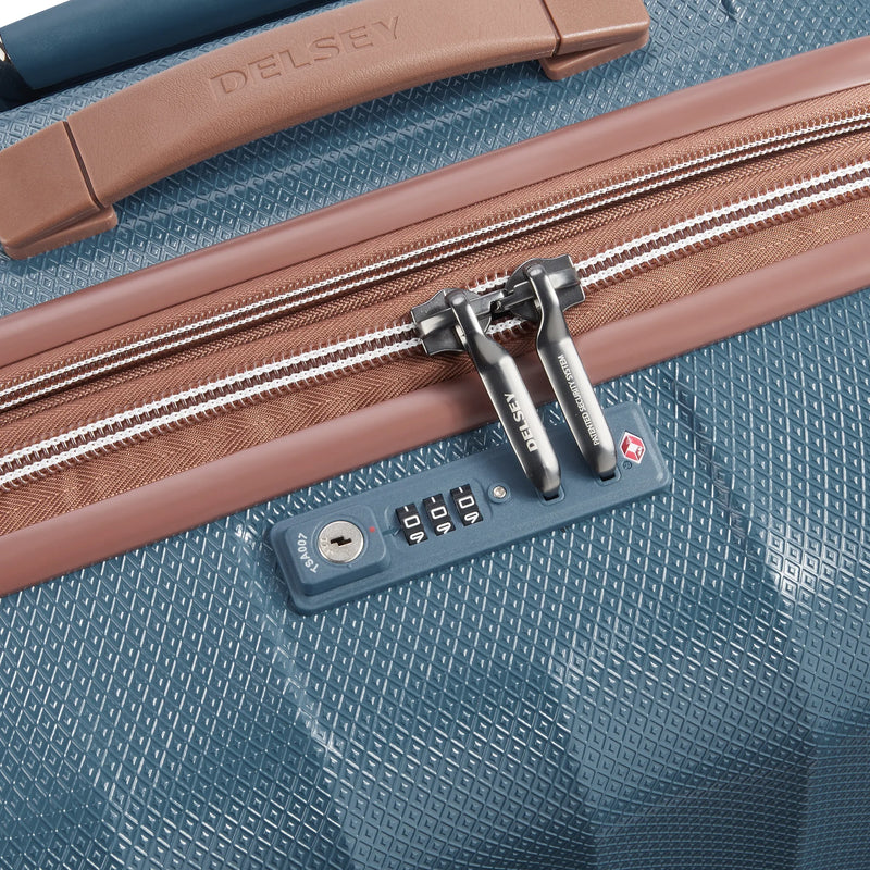 Delsey ST Tropez set 3 Expandale  Suitcases  (L-77CM) (M-67CM) (S-55CM) Ultra marine Blue