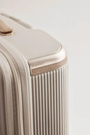 Echolac Dynasty Medium 4 Wheel Trolley Case Almond White