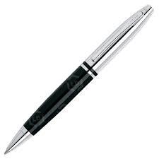 Cross Calais - Chrome and Black - Ball Point