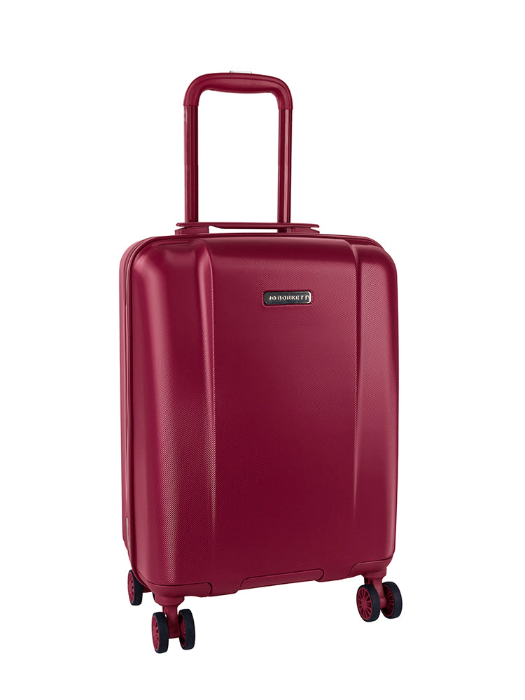 Jo Borkett Nouveau 4 Wheel Carry On Trolley Merlot