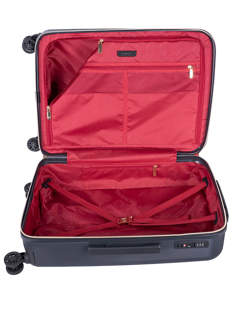 Jo Borkett  Nouveau 3 Piece Luggage Sets Dark Slate