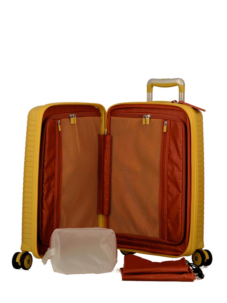 Jump Evae 4 Wheel Carry On Trolley Yellow
