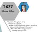 Rubber Silicone Luggage Tags 2 pack