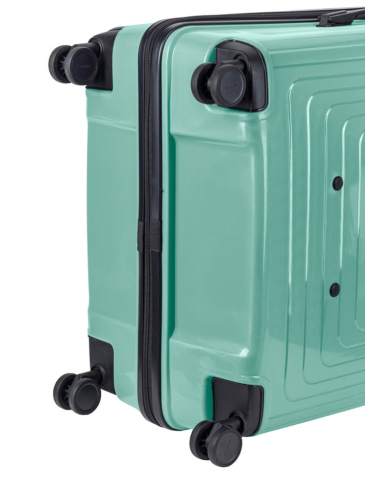 Cellini Flexilite Large 4 Wheel Trolley Case Green