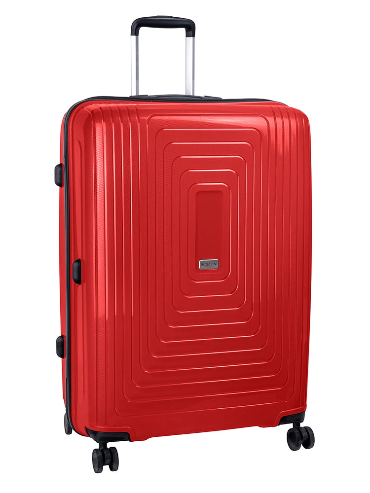 Cellini Flexilite Large 4 Wheel Trolley Case Red
