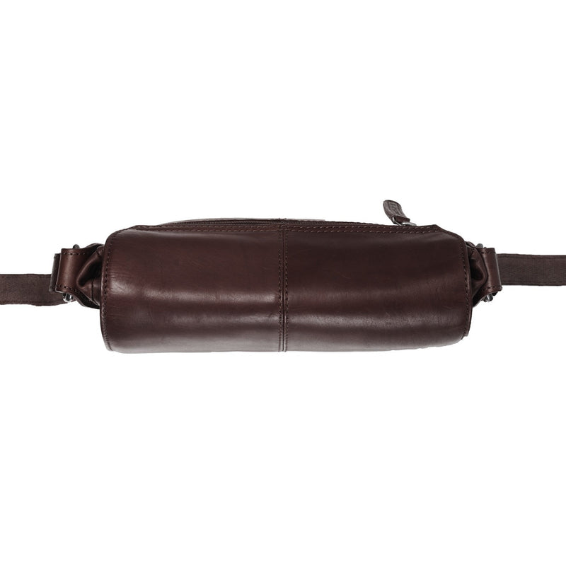 Chesterfield Leather Shoulder Bag Brown Bodin