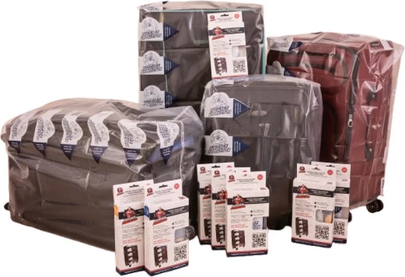 Cellini Monte Carlo 3 Piece Luggage Set Black  +FREE Large & medium Plastic luggage protector cover