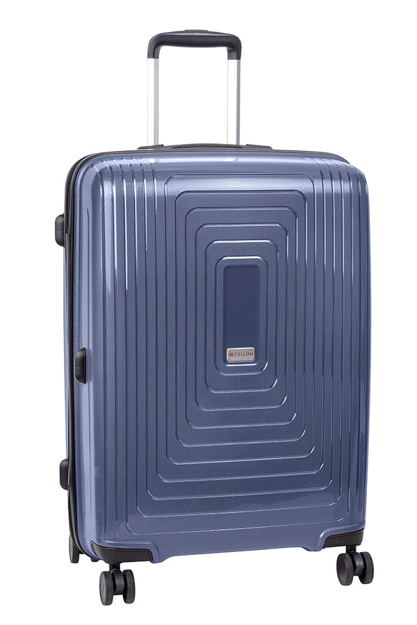 Cellini Flexilite Medium 4 Wheel Trolley Case Blue