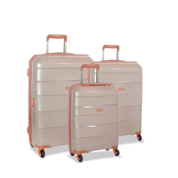 Cellini Spinn 3 Piece Luggage Set Mink
