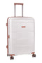 Cellini Monte Carlo Medium 4 Wheel Trolley Case White