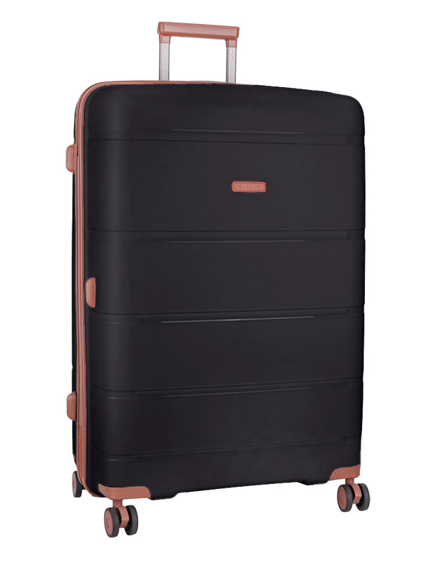 Cellini Monte Carlo Large 4 Wheel Trolley Case Black