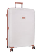 Cellini Monte Carlo Large 4 Wheel Trolley Case White