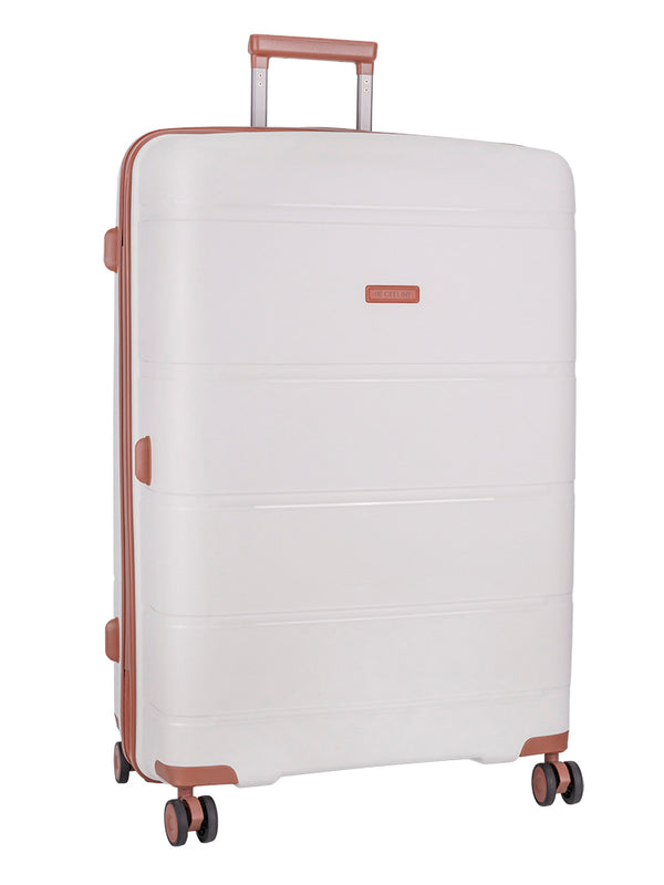 Cellini Monte Carlo Large 4 Wheel Trolley Case White